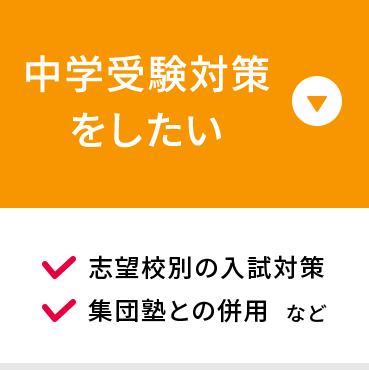 中学受験対策をしたい 志望校別の入試対策 集団塾との併用 など