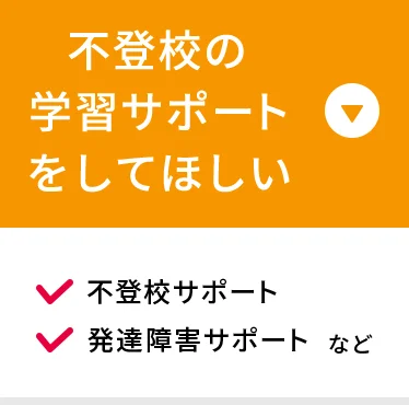 不登校の学習サポートをしてほしい 不登校サポート 発達障害サポート など