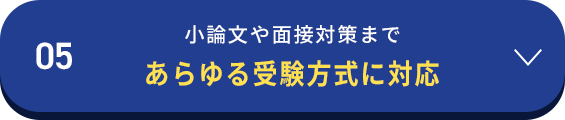 05小論文や面接対策まであらゆる受験方式に対応