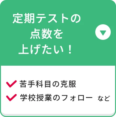 定期テストの点数を上げたい！ 苦手科目の克服 学校授業のフォロー など